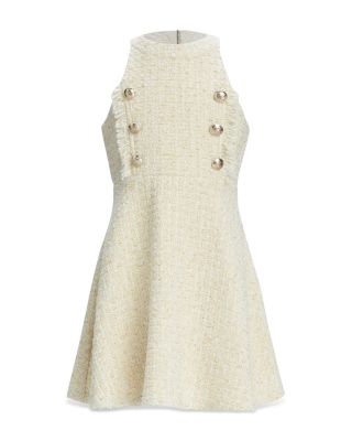 Bardot - Girls' Roma Boucle Mini Dress - Little Kid, Big Kid