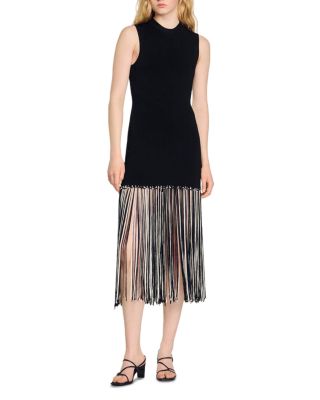 Sandro - Bambie Fringe Hem Dress