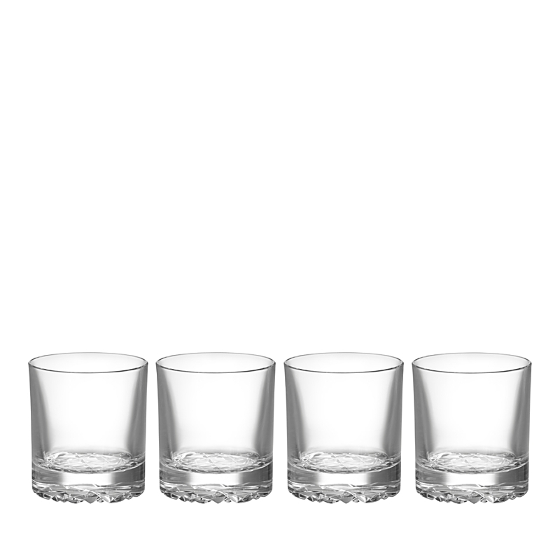 Orrefors Erik Set Of 4 Double Old Fashioned Glasses In Clear