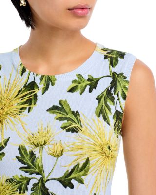 Chrysanthemum Printed Tank Top
