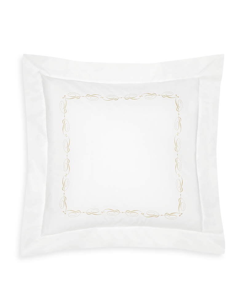 Pratesi Icona Sham, Continental/euro In White/beige