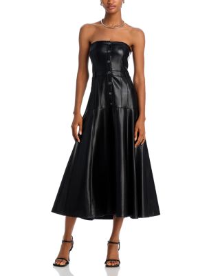 Cinq a Sept Veena Faux Leather Dress