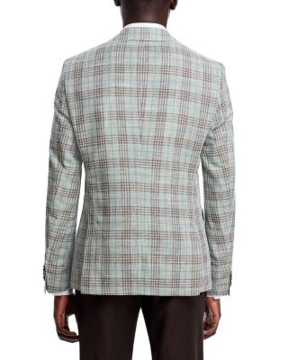 H Hutson Plaid Slim Fit Sport Coat