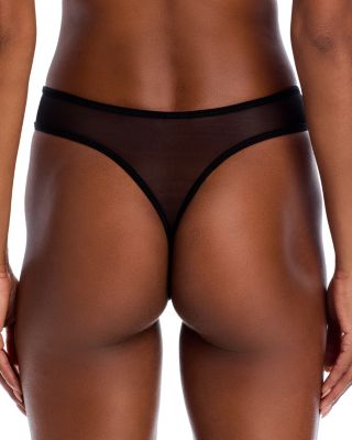 Verona Embroidered High Leg Thong