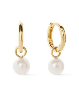 Ana Luisa - - Small Gold Hoop Earrings - Gold Pearl Hoops