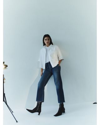 Palma High Rise Ankle Straight Jeans in Ambry