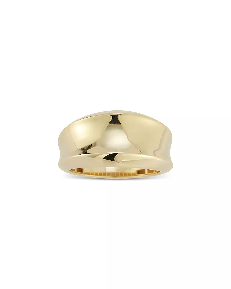 Bloomingdale's Fine Collection Polished Concave Statement Ring in 14K Yellow Gold