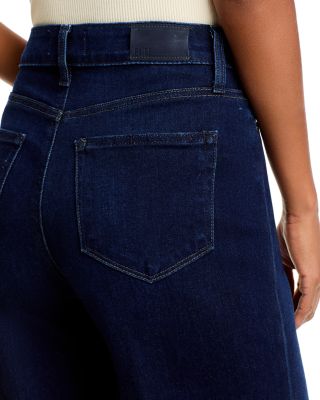 Anessa High Rise Wide Leg Ankle Jeans in Starboard