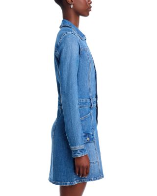 white christmas dresses Daisy Fade Bandeau Denim Dress – Miss Patina main image 1