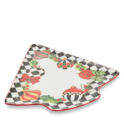 Deck the Halls Tree Serving Platter