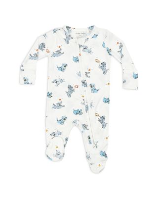 Angel Dear - Boys' Playful Puppies Zip Footie - Baby