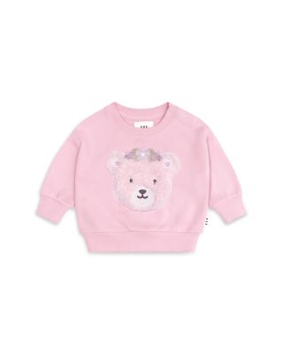 Girls' Daisy Furry Bear Sweatshirt - Baby, Little Kid