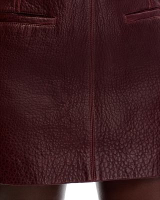 Cowan Micro Leather Mini Skirt