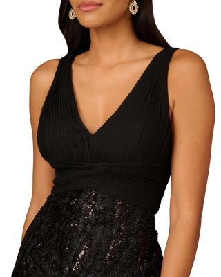 Sequin Sleeveless Sheath Dress