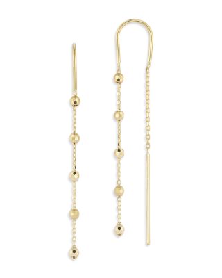 Moon & Meadow 14K Yellow Gold Ball Chain Threader Earrings