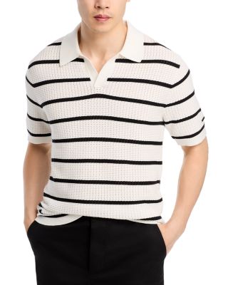 KARL LAGERFELD PARIS - Johnny Collar Crocheted Regular Fit Polo Sweater