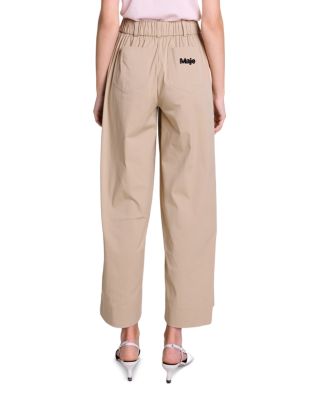 Piuma Wide Leg Gabardine Trousers