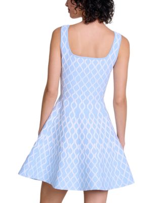 Russel Wave Printed Mini Dress
