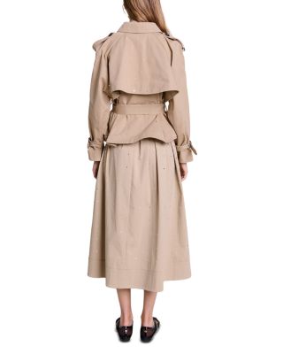 Short Water Repellant Trench Jacket