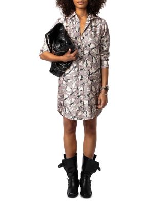 Rais Twill Wild Chain Printed Silk Dress