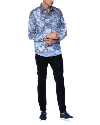 Nadine Button Front Printed Shirt