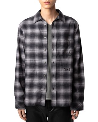 Zadig & Voltaire - Stan Cotton Flannel Check Button Down Shirt