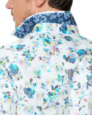 Sumter Button Front Printed Shirt