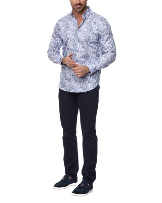 Kano Button Front Printed Shirt