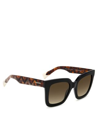 Fabric Eyewear Prescription Compatible Square Sunglasses, 52mm