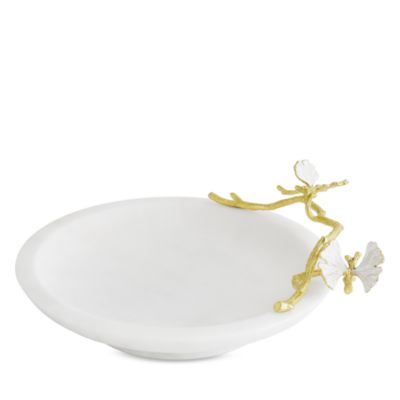 Butterfly Ginkgo Gold Trinket Dish