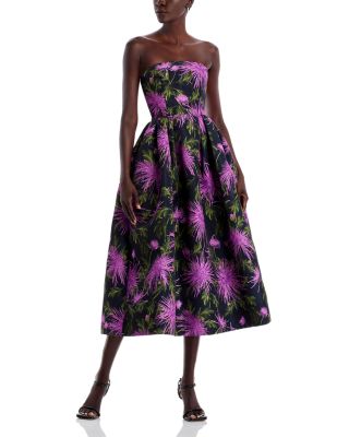 Oscar de la Renta - Strapless Chrysanthe Dress