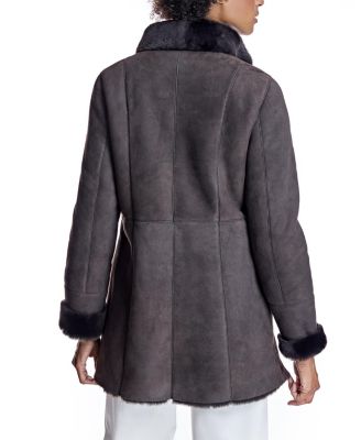Shearling Jacket with Stand Collar