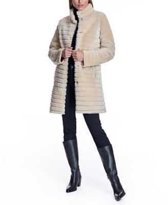 Grooved Shearling Jacket