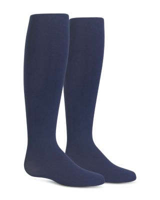 Girls' Microfiber Tights, 2 Pack - Little Kid, Big Kid