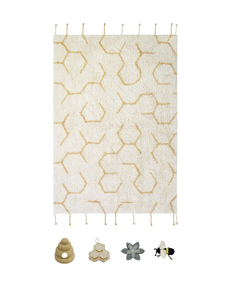 Lorena Canals Planet B Play Pollination Area Rug, 3' X 4'3 In Natural