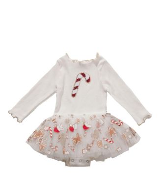 Petite Hailey - Girls' Candy Cane Tutu Baby Dress - Baby