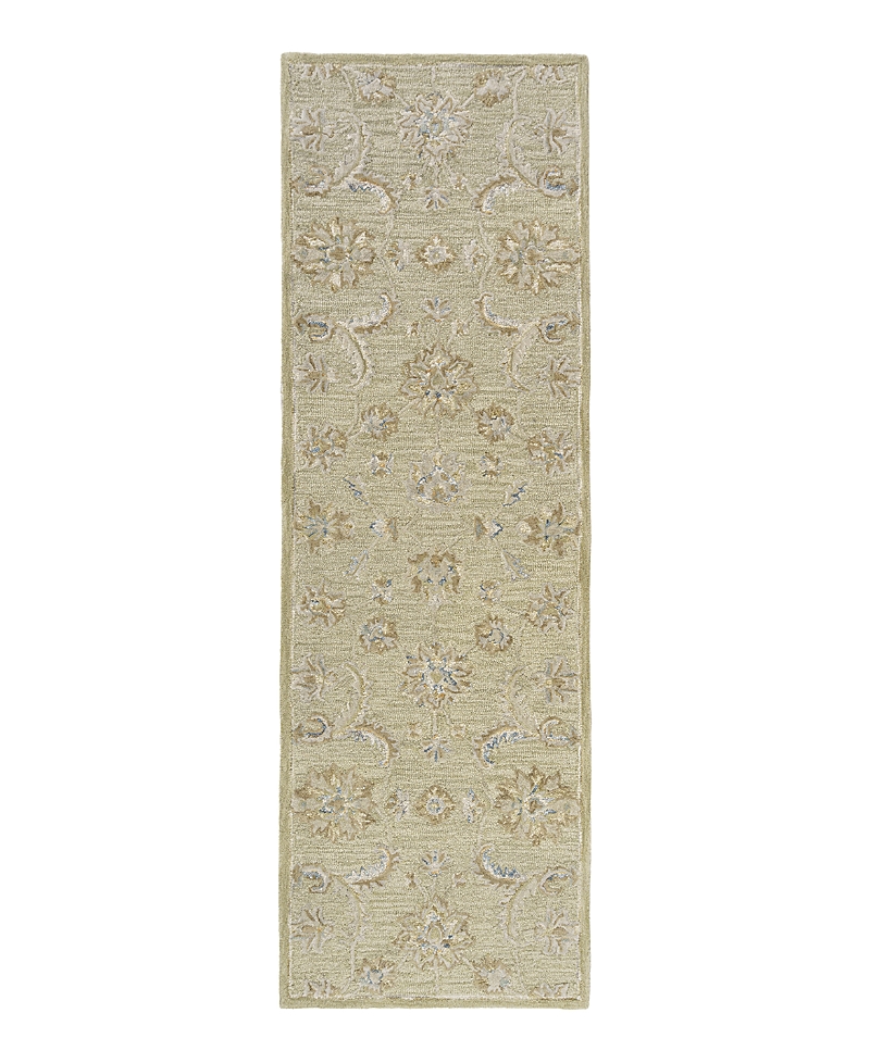 Lr Home Dreamscape Dream-82437 Runner Area Rug, 2'6 X 8' In Tea/green