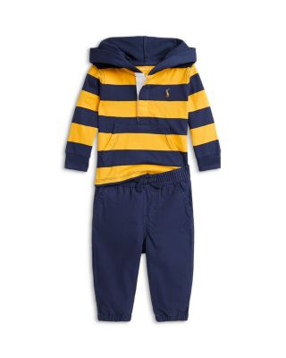 Ralph Lauren - Boys' Hooded Rugby Shirt & Pant Set - Baby