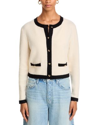 Vhari Contrast Trim Cardigan