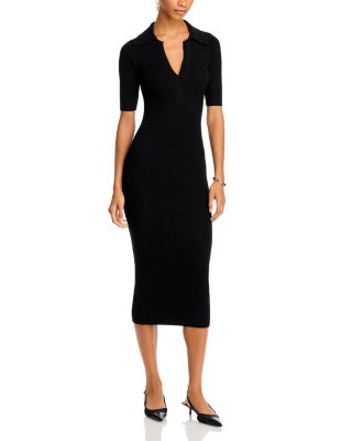 FRENCH CONNECTION - Ribbed Knit Midi Dress