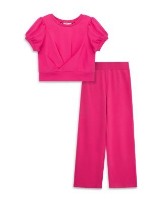 Habitual Kids - Girls' Twisted Top & Wide Leg Pant Set - Big Kid