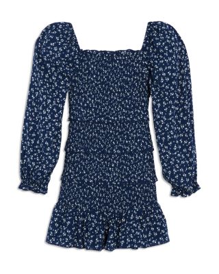 Girls' Laila Long Sleeved Smocked Dress - Big Kid