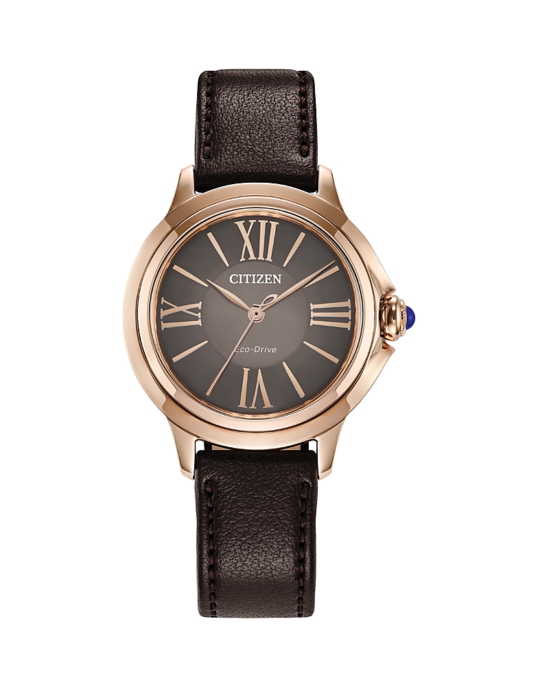 Citizen Eco Drive Classic Ceci Watch, 32mm In Brown