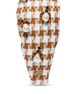 Lele Sadoughi Acorn Faux Pearl Knotted Headband  display picture 3