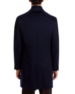 Wool Topcoat with Zip Out Microsuede Bib 