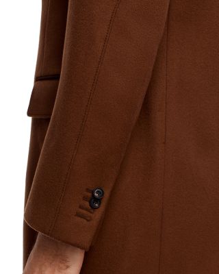 Wool Topcoat with Zip Out Microsuede Bib 