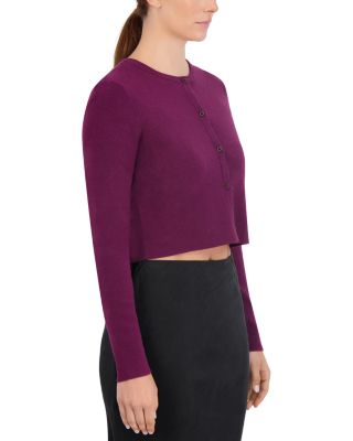 Cropped Crewneck Cardigan