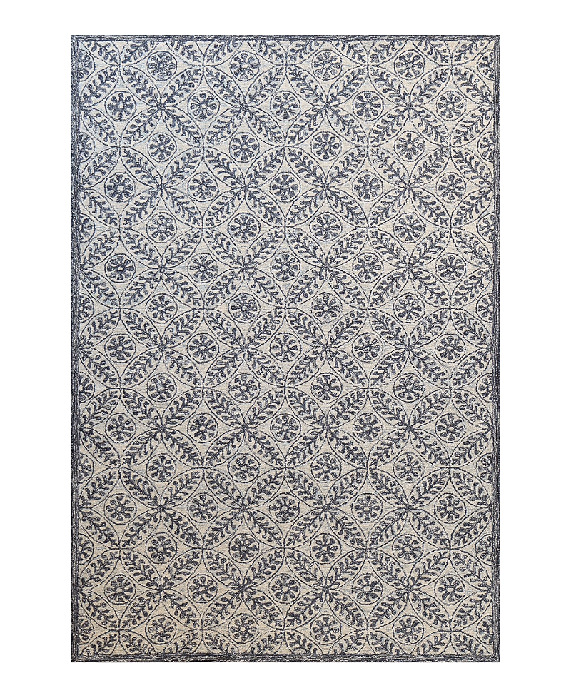 Bashian Valencia Al304 Area Rug, 7'6 X 9'6 In Ivory/blue