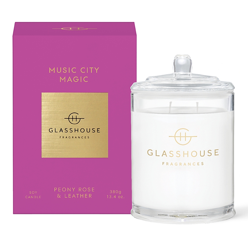 Glasshouse Fragrances Glasshouse Fragrance Music City Magic Candle 13.4 Oz.