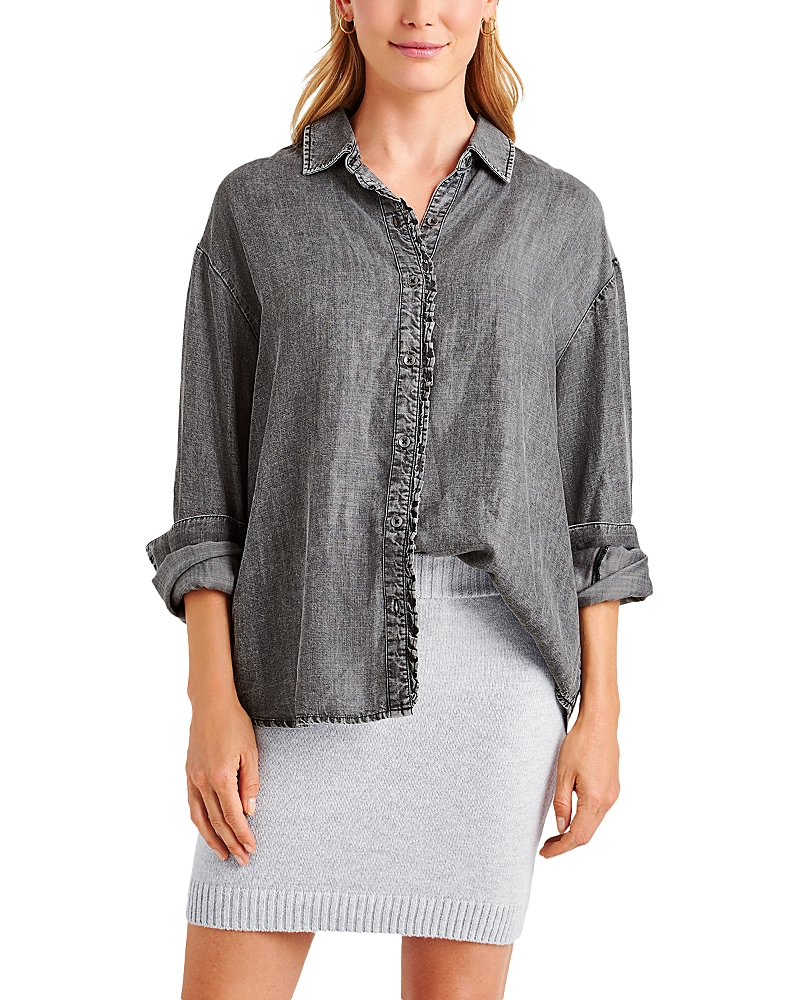 SPLENDID LIA DENIM BUTTON FRONT SHIRT